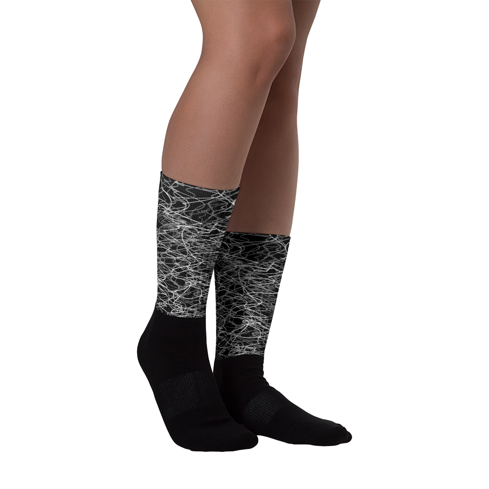 #873e2680 - ALTINO Designer Socks - Noir Collection