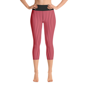 Red - #df5c5280 - Watermelon Sour Cherry Sorbet - ALTINO Yummy Yoga Capri - Gelato Collection - Stop Plastic Packaging - #PlasticCops - Apparel - Accessories - Clothing For Girls - Women Pants