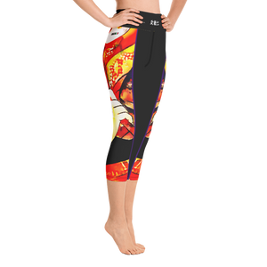 Black - #1e895fa0 - ALTINO Senshi Yoga Capri - Senshi Girl Collection - Stop Plastic Packaging - #PlasticCops - Apparel - Accessories - Clothing For Girls - Women Pants