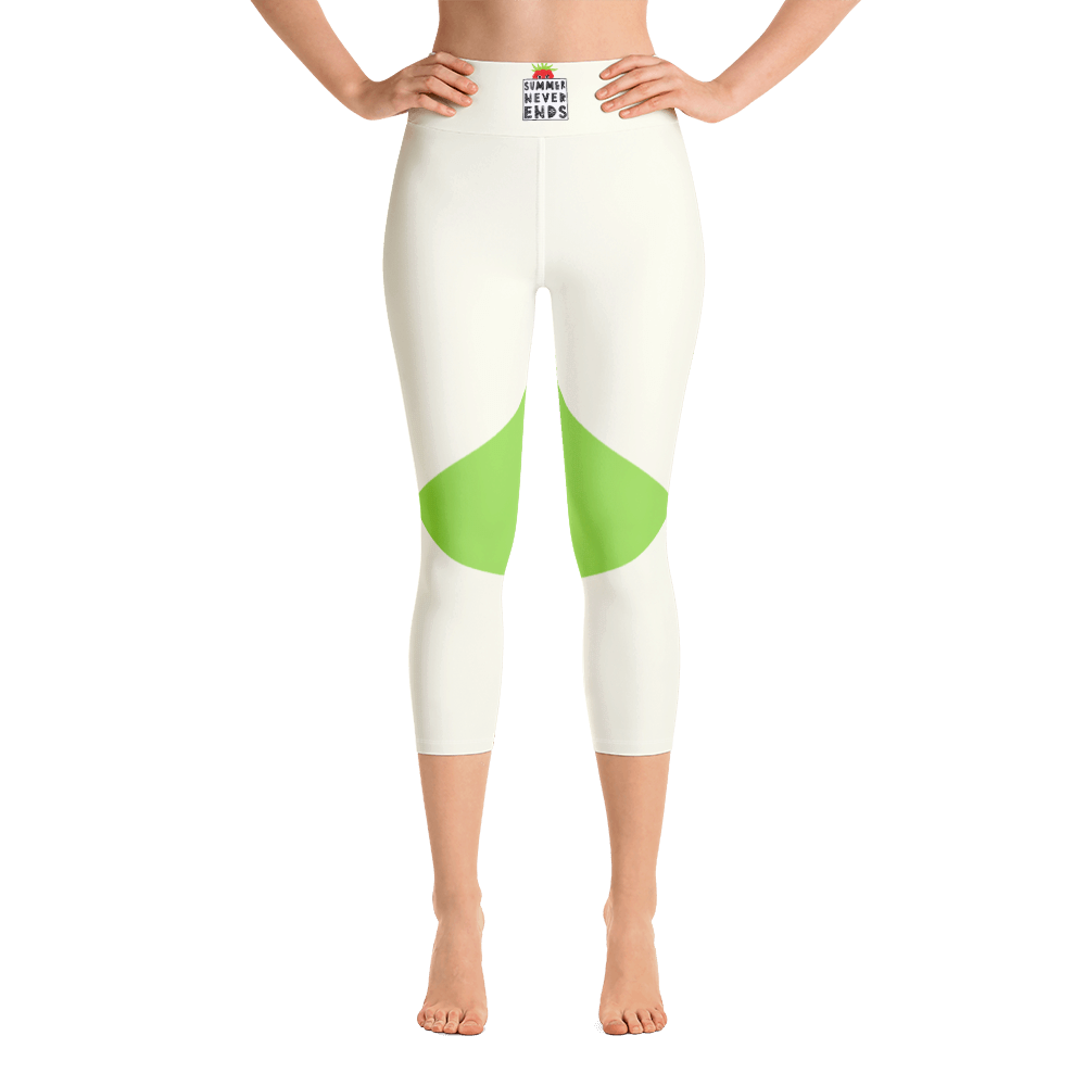 Chartreuse Green - #e0b522b0 - Green Apple - ALTINO Yoga Capri - Summer Never Ends Collection - Stop Plastic Packaging - #PlasticCops - Apparel - Accessories - Clothing For Girls - Women Pants