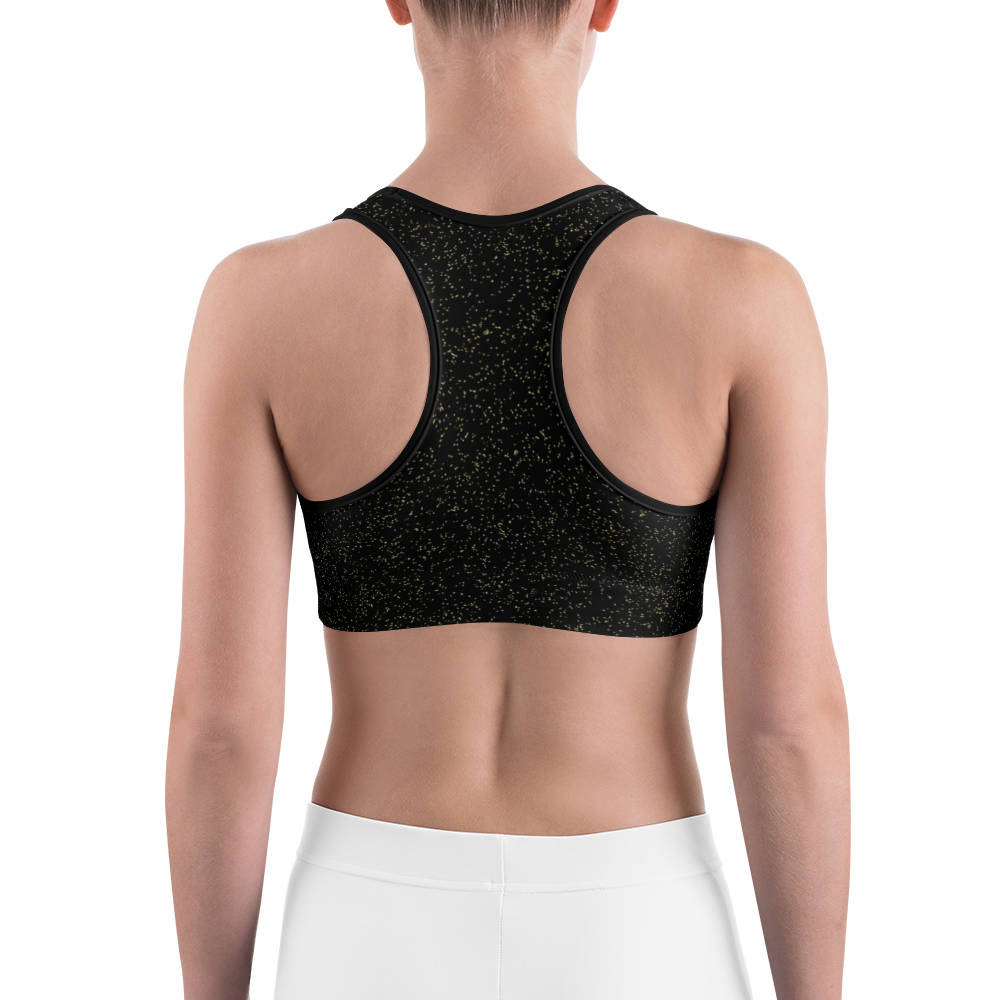 #d6bb0e80 - Black Magic Super Gold - ALTINO Sports Bra - Gritty Girl Collection