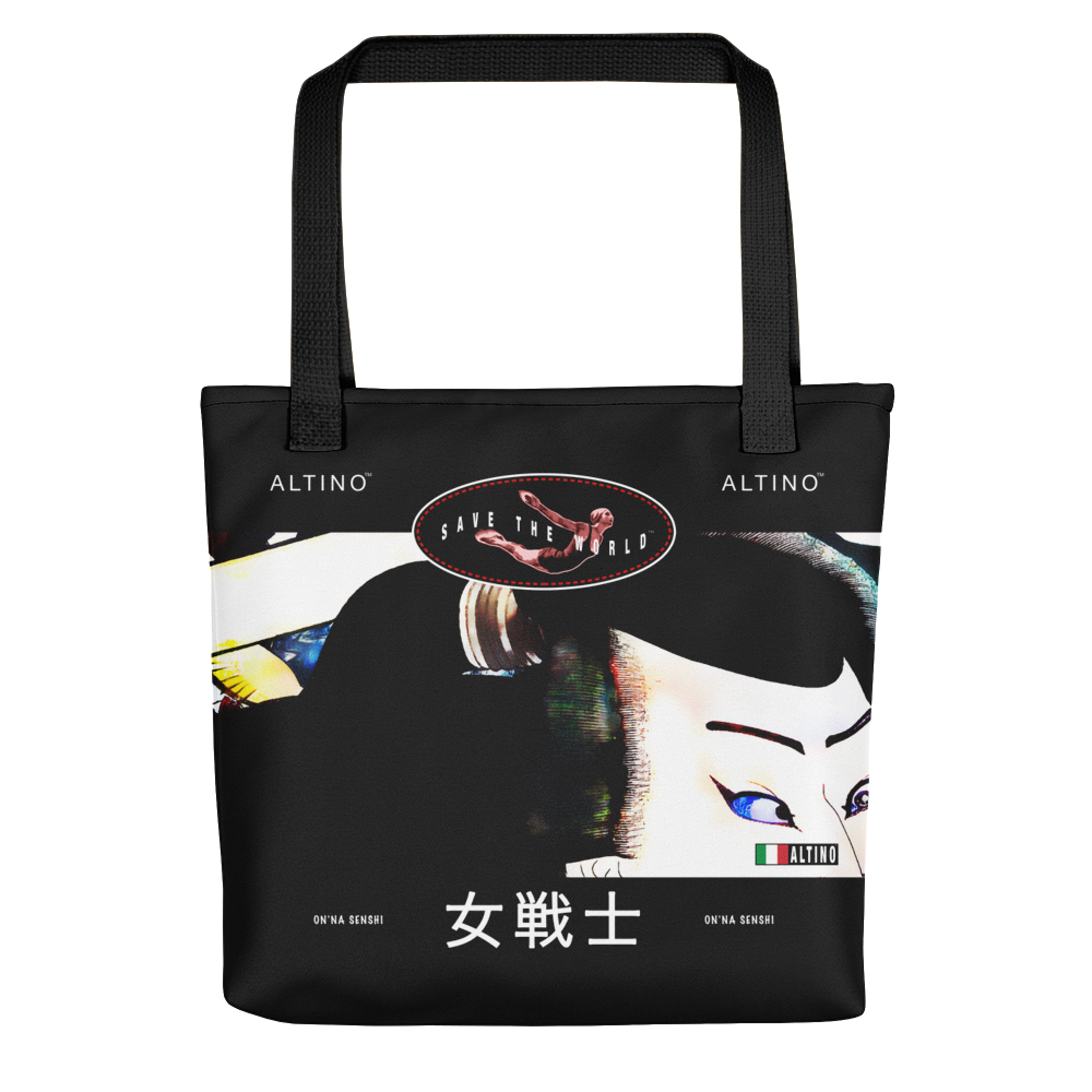 Black - #d6cf58a0 - ALTINO Senshi Tote Bag - Senshi Girl Collection - Sports - Stop Plastic Packaging - #PlasticCops - Apparel - Accessories - Clothing For Girls - Women Handbags