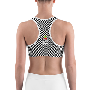 #8f081cb0 - Black White - ALTINO Sports Bra - Summer Never Ends Collection