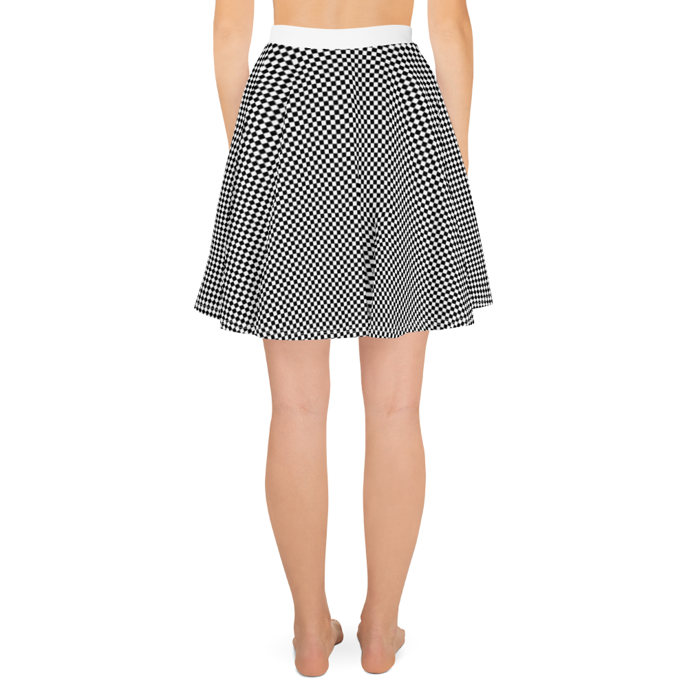 #b12a5380 - Black White - ALTINO Skater Skirt - Summer Never Ends Collection