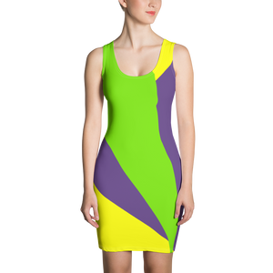 Yellow - #53a3f230 - Grape Lemon Lime - ALTINO Fitted Dress - Summer Never Ends Collection - Stop Plastic Packaging - #PlasticCops - Apparel - Accessories - Clothing For Girls - Women Dresses