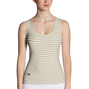 Orange - #81bdea90 - White Chocolate Vanilla Bean Stracciatella - ALTINO Fitted Tank Top - Stop Plastic Packaging - #PlasticCops - Apparel - Accessories - Clothing For Girls - Women Tops