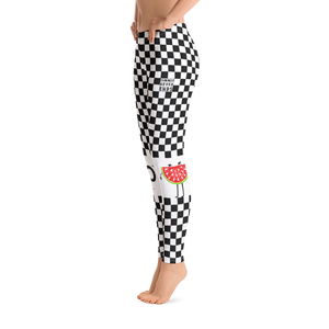 #f1ed62a0 - Black White - ALTINO Leggings - Summer Never Ends Collection