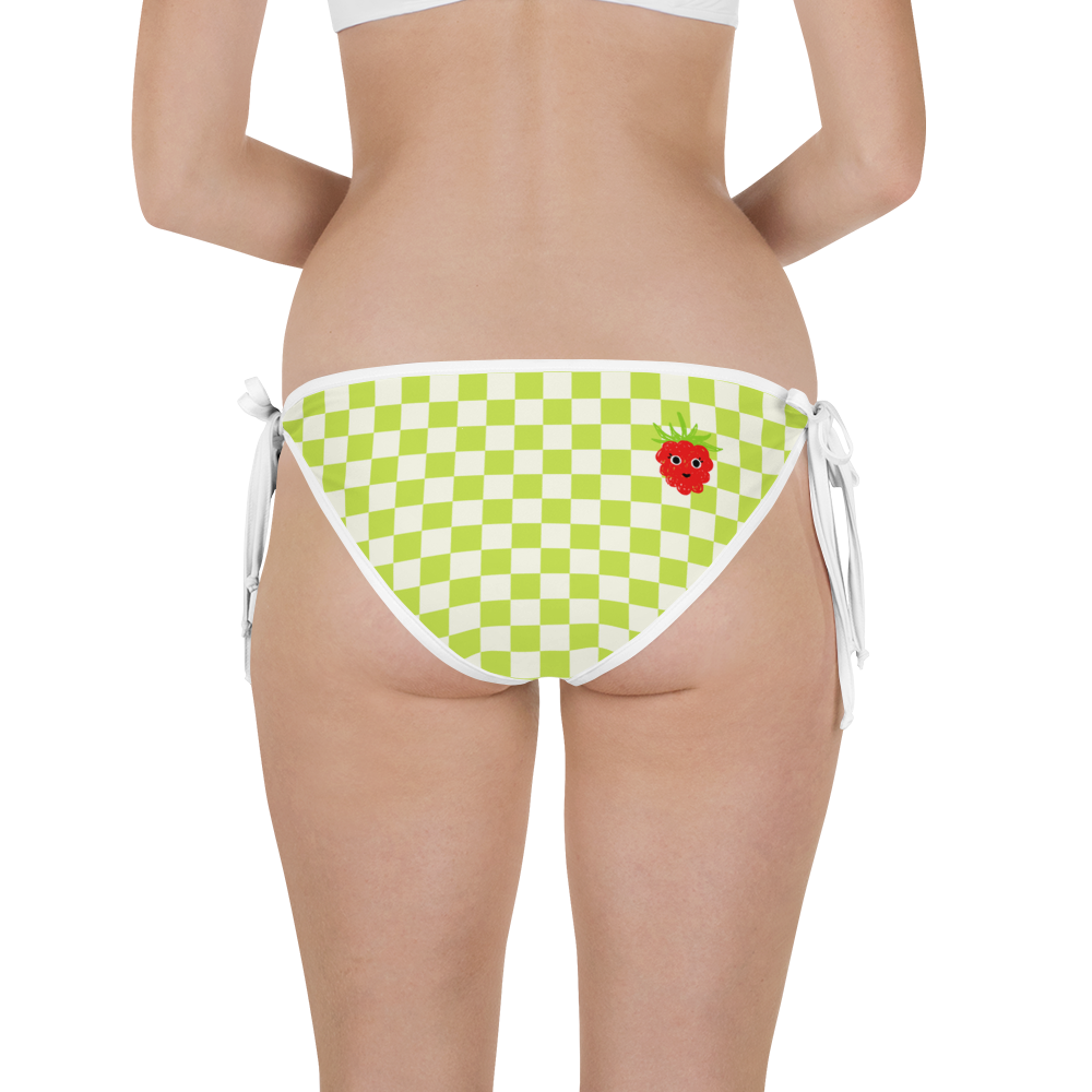 #09409200 - Kiwi And Cream Grape Blueberry Kiwi - ALTINO Reversible Bikini Swim Bottom