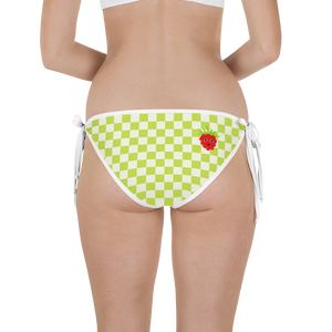 #09409200 - Kiwi And Cream Grape Blueberry Kiwi - ALTINO Reversible Bikini Swim Bottom