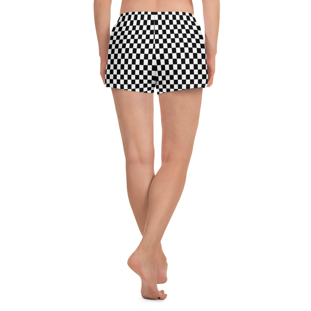#3e2a13a0 - Black White - ALTINO Athletic Shorts - Summer Never Ends Collection