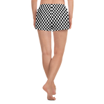 #3e2a13a0 - Black White - ALTINO Athletic Shorts - Summer Never Ends Collection