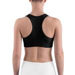 #5cbbf780 - Black Magic Touch Of Gold - ALTINO Sports Bra - Gritty Girl Collection