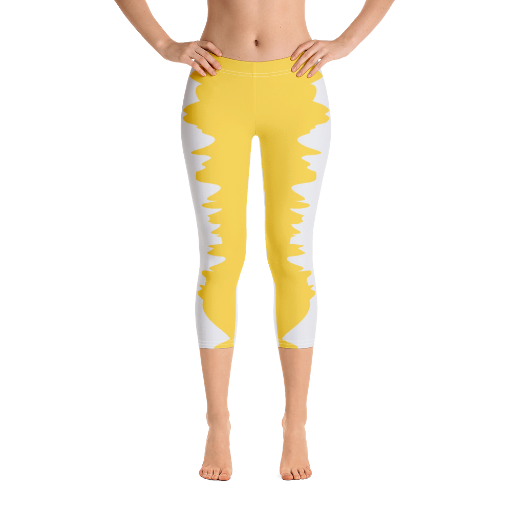 #5996d890 - Tangerine Vanilla Bean Stracciatella - ALTINO Sport Capri Leggings