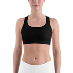 Black - #5cbbf780 - Black Magic Touch Of Gold - ALTINO Sports Bra - Gritty Girl Collection - Stop Plastic Packaging - #PlasticCops - Apparel - Accessories - Clothing For Girls -