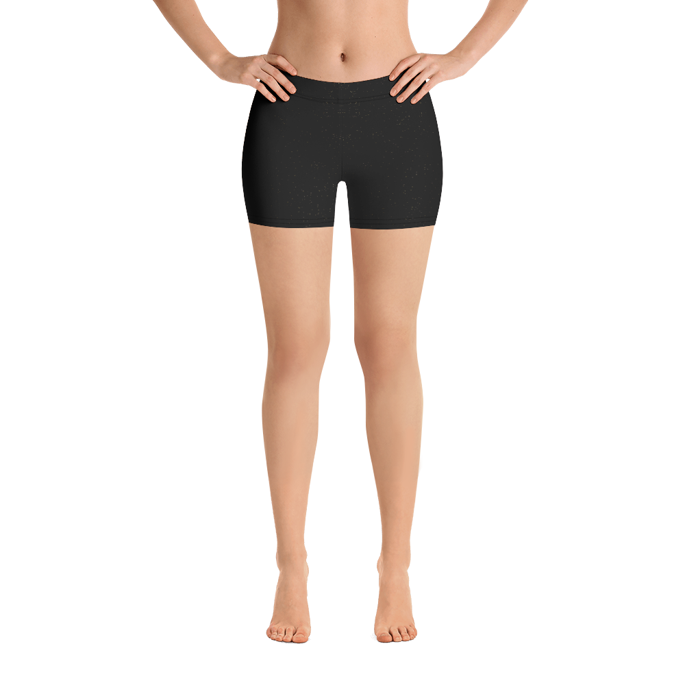 #2b398a80 - Black Magic Touch Of Gold - ALTINO Sport Shorts - Gritty Girl Collection