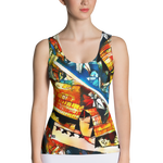 Black - #aab21280 - ALTINO Senshi Fitted Tank Top - Senshi Girl Collection - Stop Plastic Packaging - #PlasticCops - Apparel - Accessories - Clothing For Girls - Women Tops