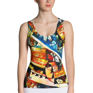 Black - #aab21280 - ALTINO Senshi Fitted Tank Top - Senshi Girl Collection - Stop Plastic Packaging - #PlasticCops - Apparel - Accessories - Clothing For Girls - Women Tops