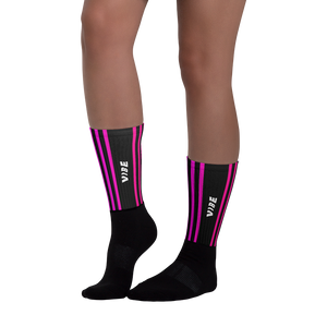 Black - #e71e4b82 - ALTINO Designer Socks - VIBE Collection - Stop Plastic Packaging - #PlasticCops - Apparel - Accessories - Clothing For Girls - Women Footwear