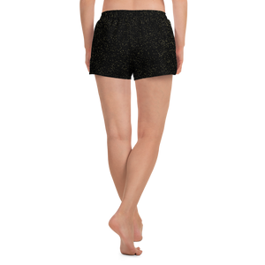 Black - #0ae76500 - Black Magic Gold Dust - ALTINO Athletic Shorts - Gritty Girl Collection - Stop Plastic Packaging - #PlasticCops - Apparel - Accessories - Clothing For Girls - Women