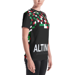 Black - #8a721b20 - Viva Italia Art Commission Number 33 - ALTINO Crew Neck T - Shirt - Stop Plastic Packaging - #PlasticCops - Apparel - Accessories - Clothing For Girls - Women Tops