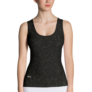 Black - #51a12a80 - Black Magic Super Gold - ALTINO Fitted Tank Top - Gritty Girl Collection - Stop Plastic Packaging - #PlasticCops - Apparel - Accessories - Clothing For Girls - Women Tops