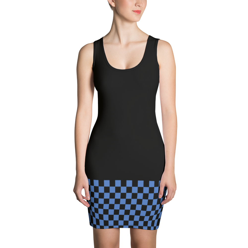 Azure - #a6f0c620 - Blueberry Black - ALTINO Fitted Dress - Summer Never Ends Collection - Stop Plastic Packaging - #PlasticCops - Apparel - Accessories - Clothing For Girls - Women Dresses