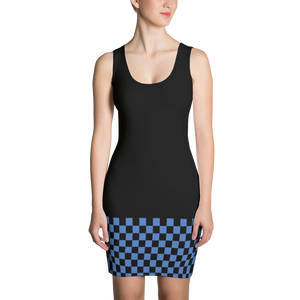 Azure - #a6f0c620 - Blueberry Black - ALTINO Fitted Dress - Summer Never Ends Collection - Stop Plastic Packaging - #PlasticCops - Apparel - Accessories - Clothing For Girls - Women Dresses