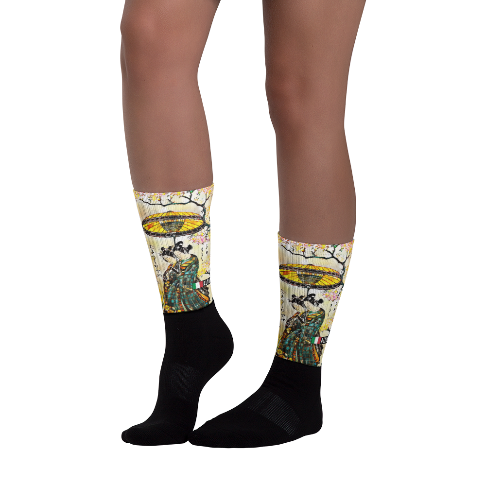 Black - #93c79480 - ALTINO Senshi Designer Socks - Senshi Girl Collection - Stop Plastic Packaging - #PlasticCops - Apparel - Accessories - Clothing For Girls - Women Footwear