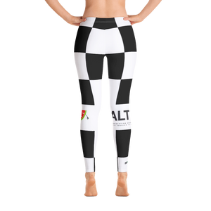 #e9fe43a0 - Black White - ALTINO Leggings - Summer Never Ends Collection