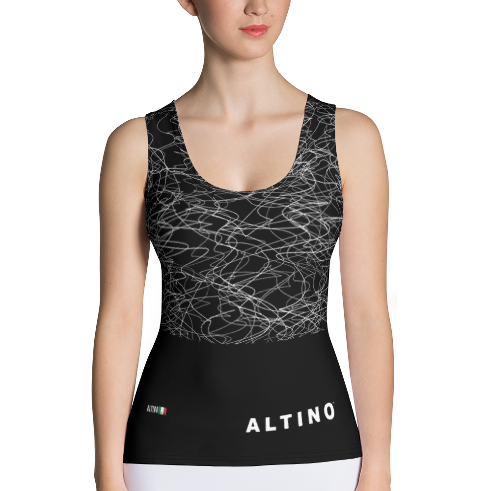 Black - #27994ba0 - ALTINO Fitted Tank Top - Noir Collection - Stop Plastic Packaging - #PlasticCops - Apparel - Accessories - Clothing For Girls - Women Tops