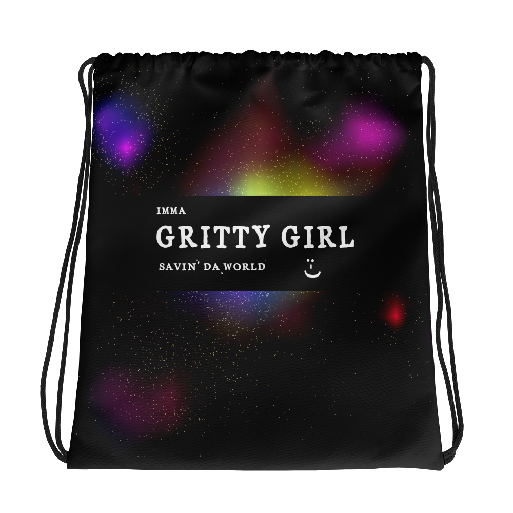 #515e67a0 - Gritty Girl Orb 996816 - ALTINO Draw String Bag - Gritty Girl Collection