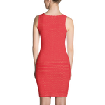 #f1091900 - Sour Cherry Orange Sorbet - ALTINO Fitted Dress - Gelato Collection