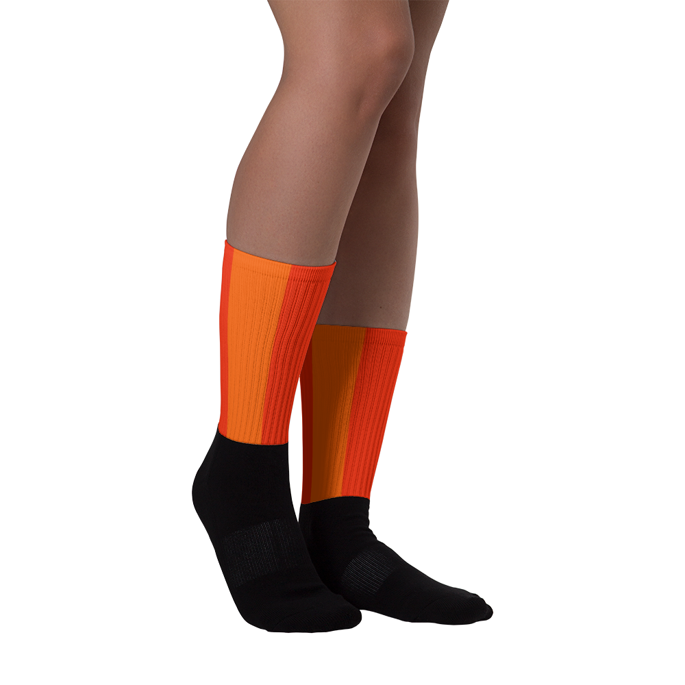 #558e6090 - Orange Maraschino Cherry Frost - ALTINO Designer Socks