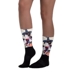 Black - #a976a380 - ALTINO Senshi Designer Socks - Senshi Girl Collection - Stop Plastic Packaging - #PlasticCops - Apparel - Accessories - Clothing For Girls - Women Footwear
