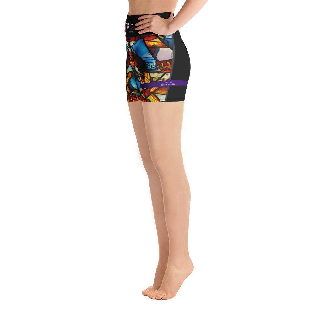 #2d061fa0 - ALTINO Senshi Yoga Shorts - Senshi Girl Collection