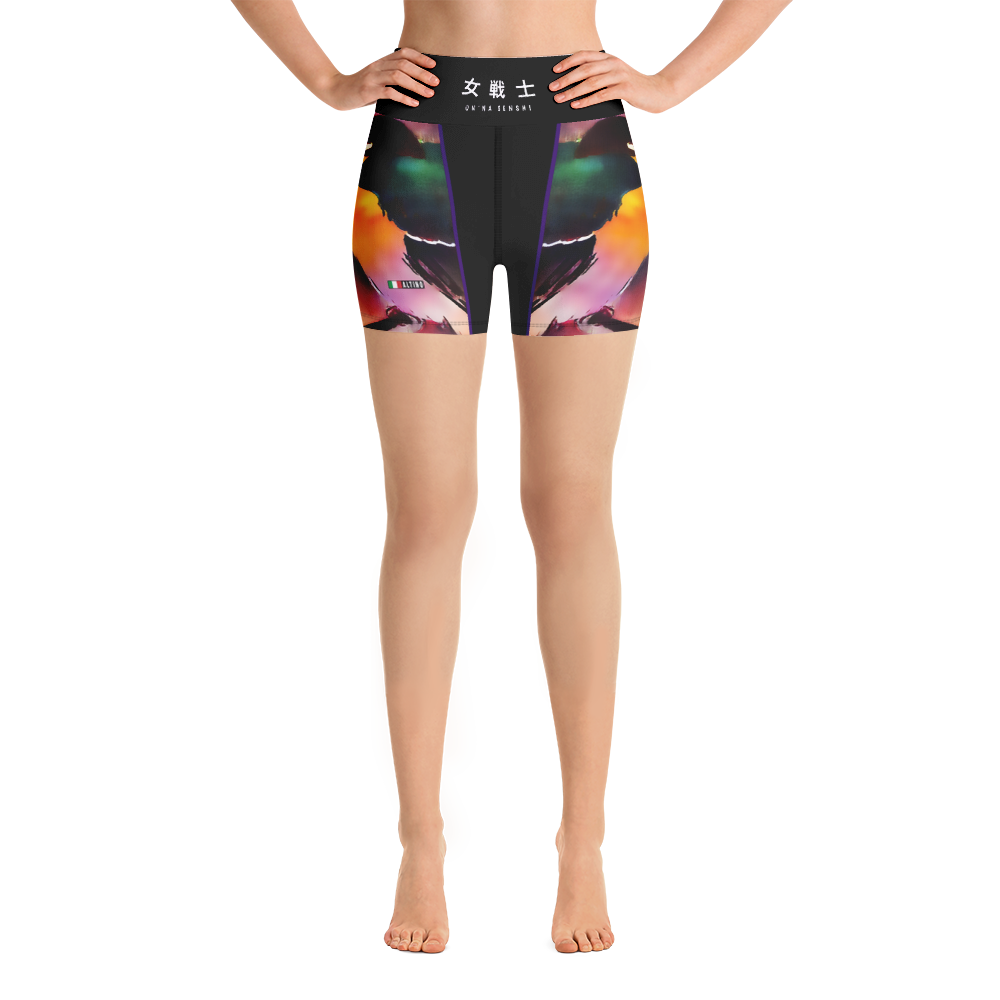 #c61918a0 - ALTINO Senshi Yoga Shorts - Senshi Girl Collection