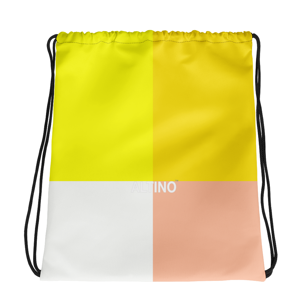 #2496baa0 - Pineapple Peach Lemon Coconut - ALTINO Draw String Bag