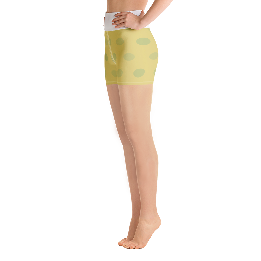 #30cc5190 - Pineapple Honeydew Stracciatella - ALTINO Yummy Yoga Shorts