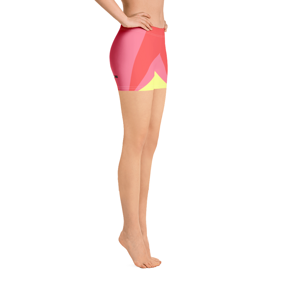 Yellow - #154596b0 - Grapefruit Pear Strawberry - ALTINO Sport Shorts - Stop Plastic Packaging - #PlasticCops - Apparel - Accessories - Clothing For Girls - Women Pants