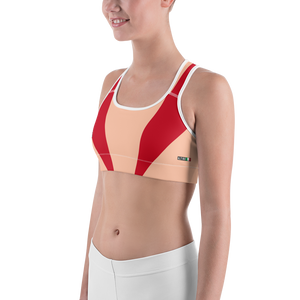 #8e1373b0 - Cherry Peach - ALTINO Sports Bra - Summer Never Ends Collection