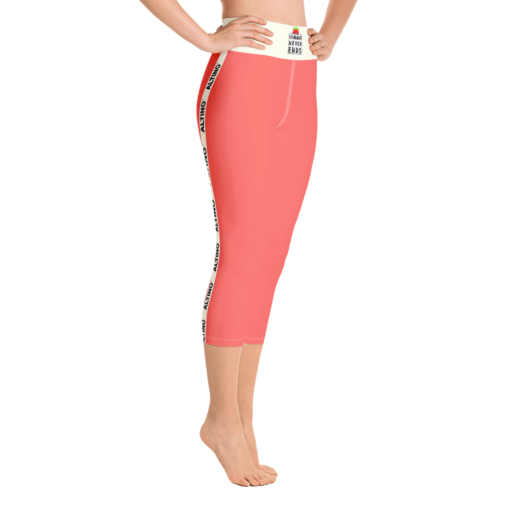 Red - #d3529d30 - Watermelon - ALTINO Yoga Capri - Summer Never Ends Collection - Stop Plastic Packaging - #PlasticCops - Apparel - Accessories - Clothing For Girls - Women Pants
