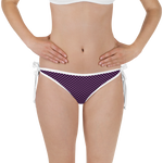 #a873e010 - Black White Grape - ALTINO Reversible Bikini Swim Bottom