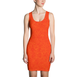 Red - #1c2d2e00 - Orange Maraschino Cherry Frost - ALTINO Fitted Dress - Stop Plastic Packaging - #PlasticCops - Apparel - Accessories - Clothing For Girls - Women Dresses