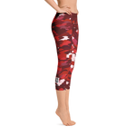 Crimson - #d08a2ac0 - Sweet Cherry Kisses - ALTINO Sport Capri Leggings - Team GIRL Player - Yoga - Stop Plastic Packaging - #PlasticCops - Apparel - Accessories - Clothing For Girls - Women Pants