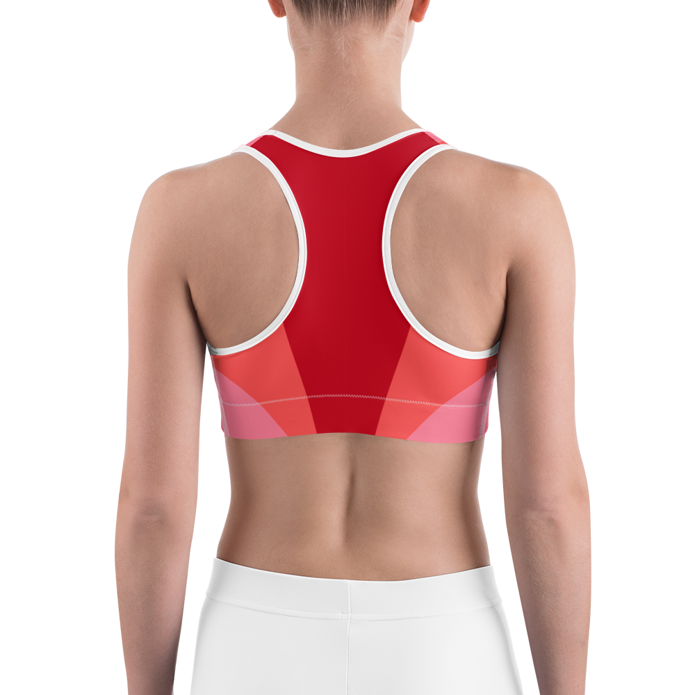 #e48997b0 - Cherry Grapefruit Strawberry - ALTINO Sports Bra