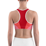 #e48997b0 - Cherry Grapefruit Strawberry - ALTINO Sports Bra