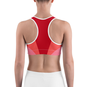 #e48997b0 - Cherry Grapefruit Strawberry - ALTINO Sports Bra