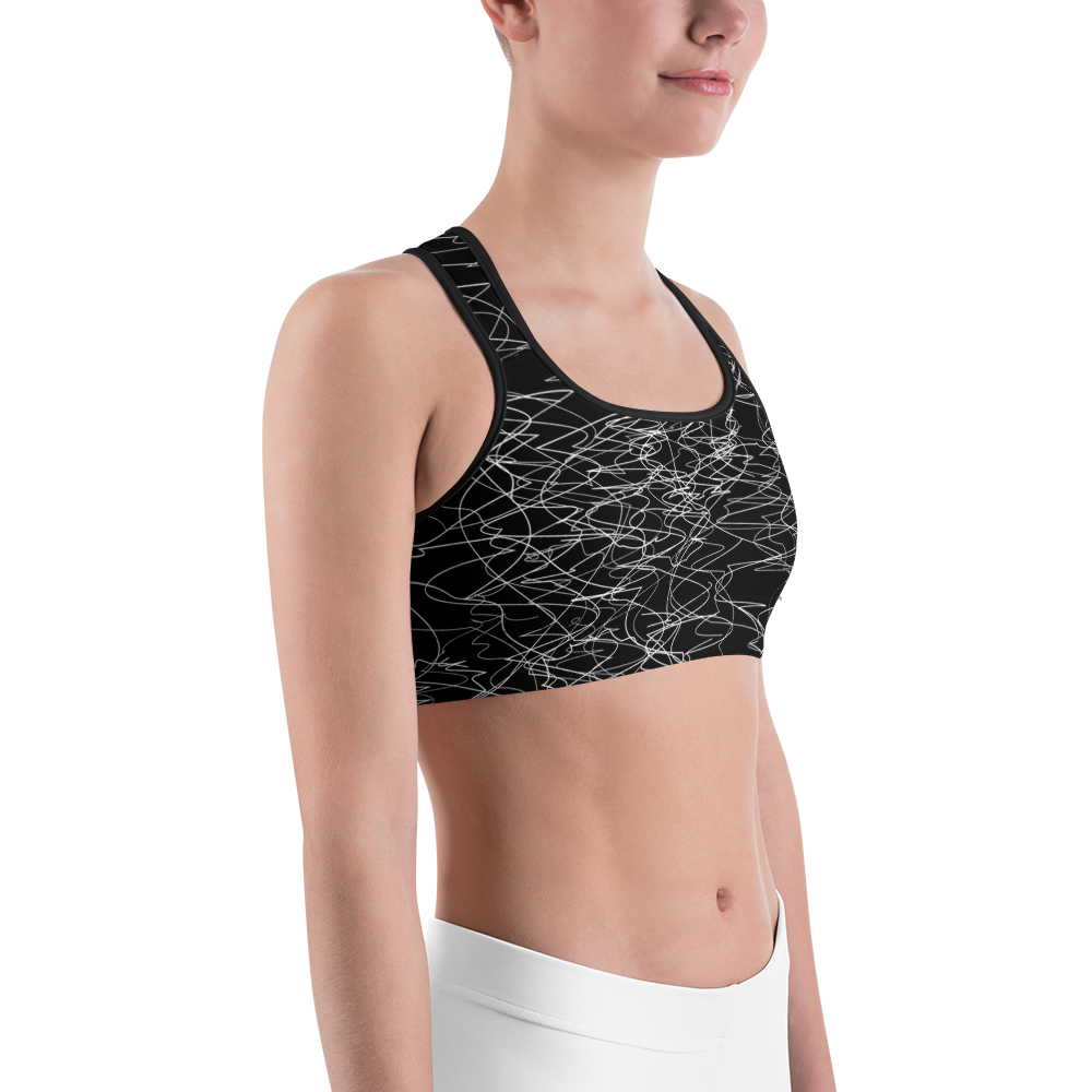 #b3b85580 - ALTINO Sports Bra - Noir Collection