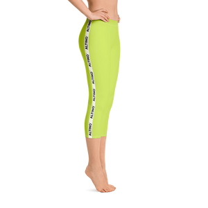 Yellow - #7951a730 - Kiwi - ALTINO Capri - Summer Never Ends Collection - Yoga - Stop Plastic Packaging - #PlasticCops - Apparel - Accessories - Clothing For Girls - Women Pants