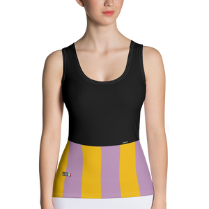 Amber - #fb4131a0 - Mango Blueberry Stracciatella - ALTINO Fitted Tank Top - Gelato Collection - Stop Plastic Packaging - #PlasticCops - Apparel - Accessories - Clothing For Girls - Women Tops